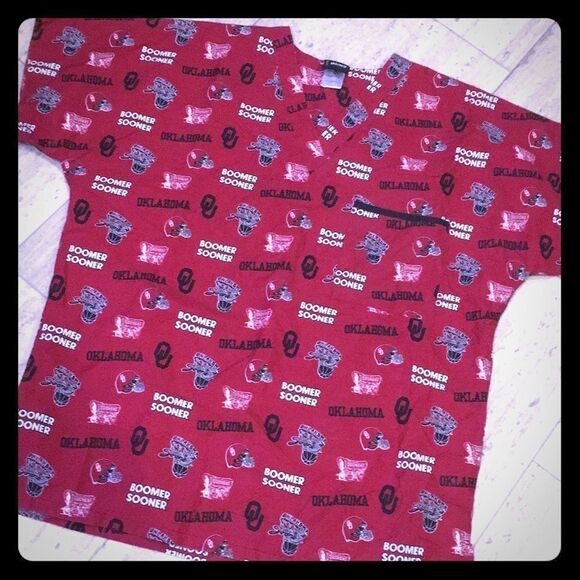 OU scrub top M - Picture 1 of 13